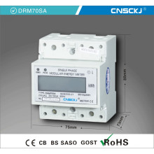 Visualizador LCD monofásico de monitor DIN Monitores eletrônicos de energia